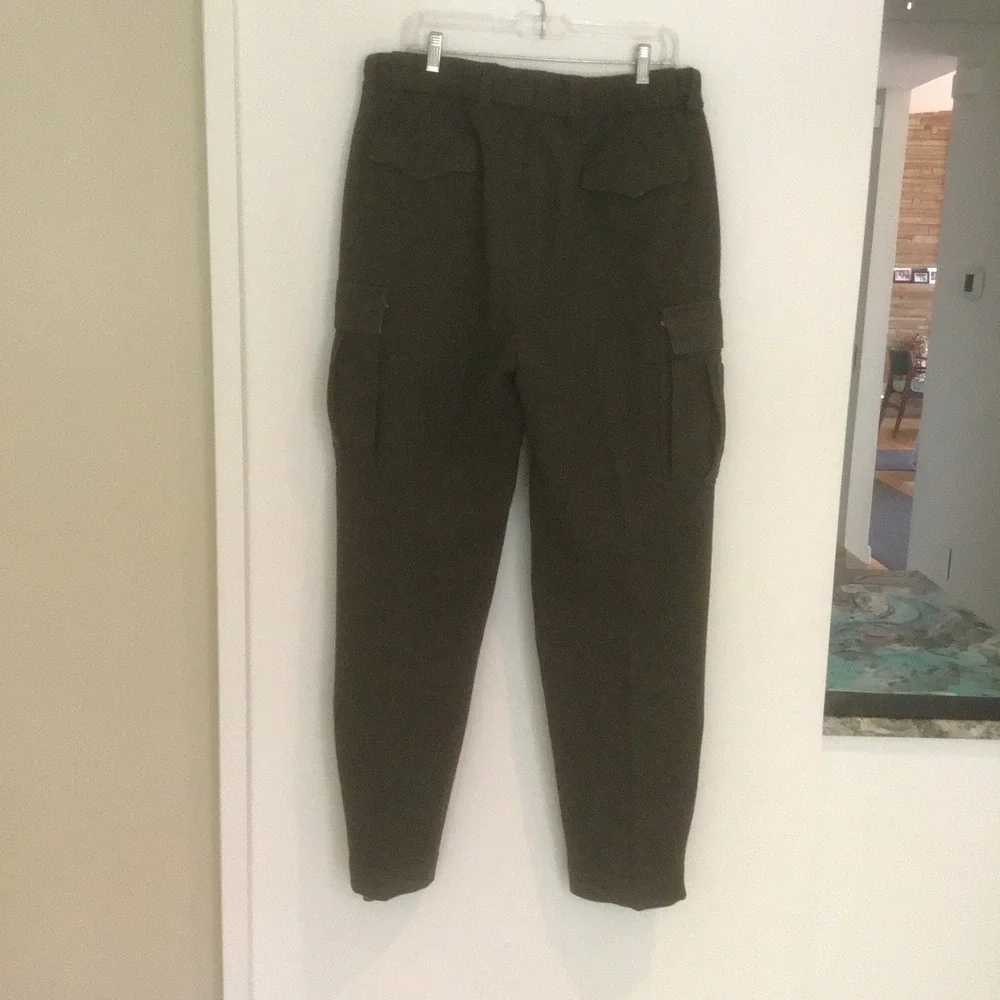 Polo Ralph Lauren 36x34 Wool Herringbone Cargo Field Pants Olive Green AS IS
